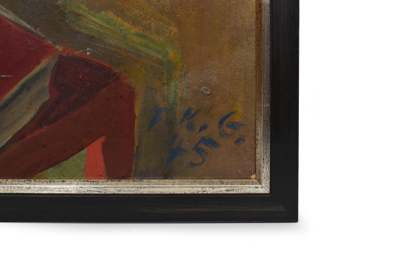 Expressionist Gotsch Friedrich Karl '1900-1984' Painting, Still Life 1945 For Sale