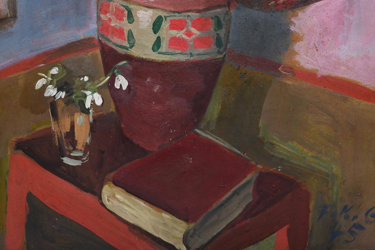 Gotsch Friedrich Karl, Gemälde „1900-1984“, Stillleben 1945 (Deutsch) im Angebot