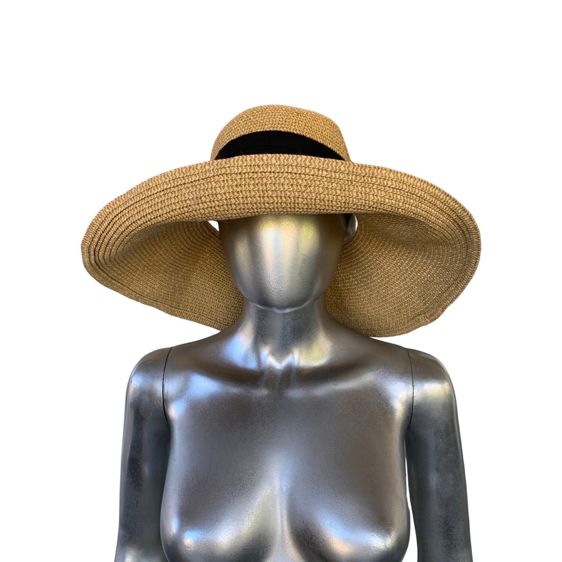 The hat that can go anywhere from the beach to a lunch party out. Gottex makes beautiful hats as part of their swim collection. This beauty looks so chic on. The brin has a built in wire that makes it wasy to be turned up, angled or worn down.