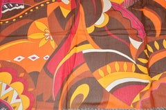 Gottex Huge Vivid Multi-color bold abstrakten Druck Schal