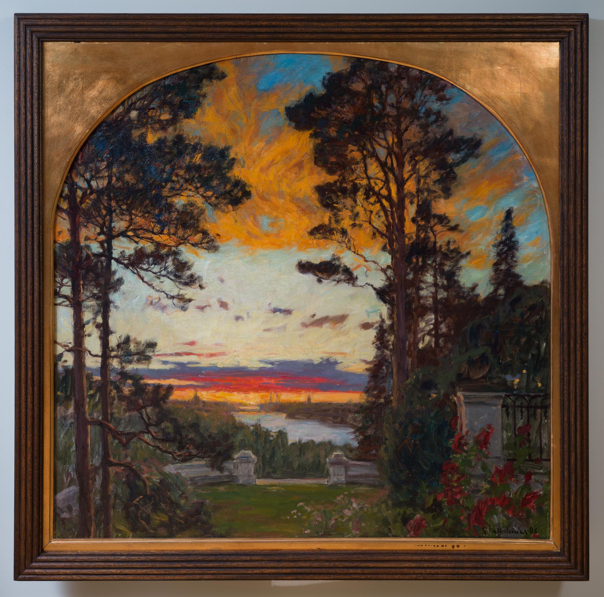 Vista de Estocolmo desde una terraza imaginaria, 1906 en venta 1