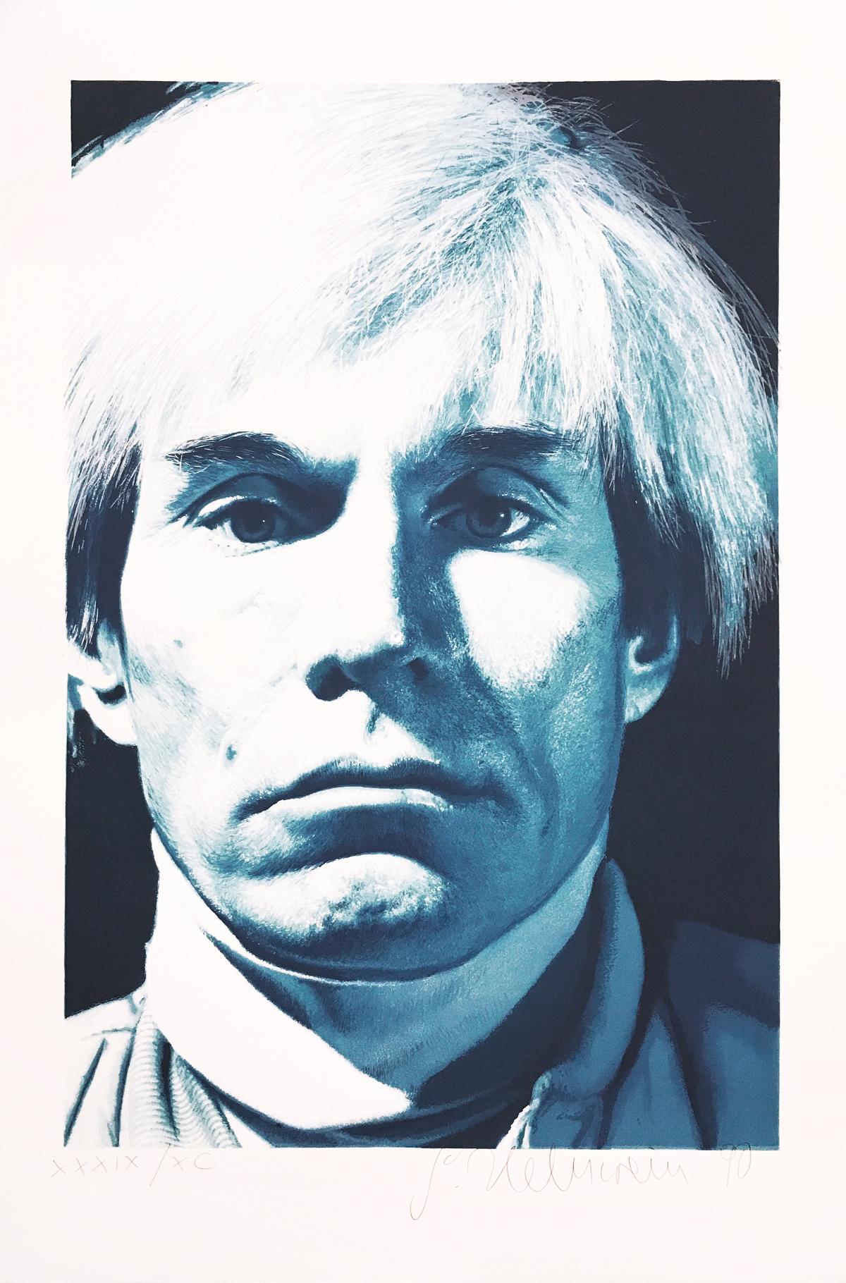 Gottfried Helnwein Figurative Print - Andy Warhol, Portrait, Contemporary Art, Photorealistic, 20th Century