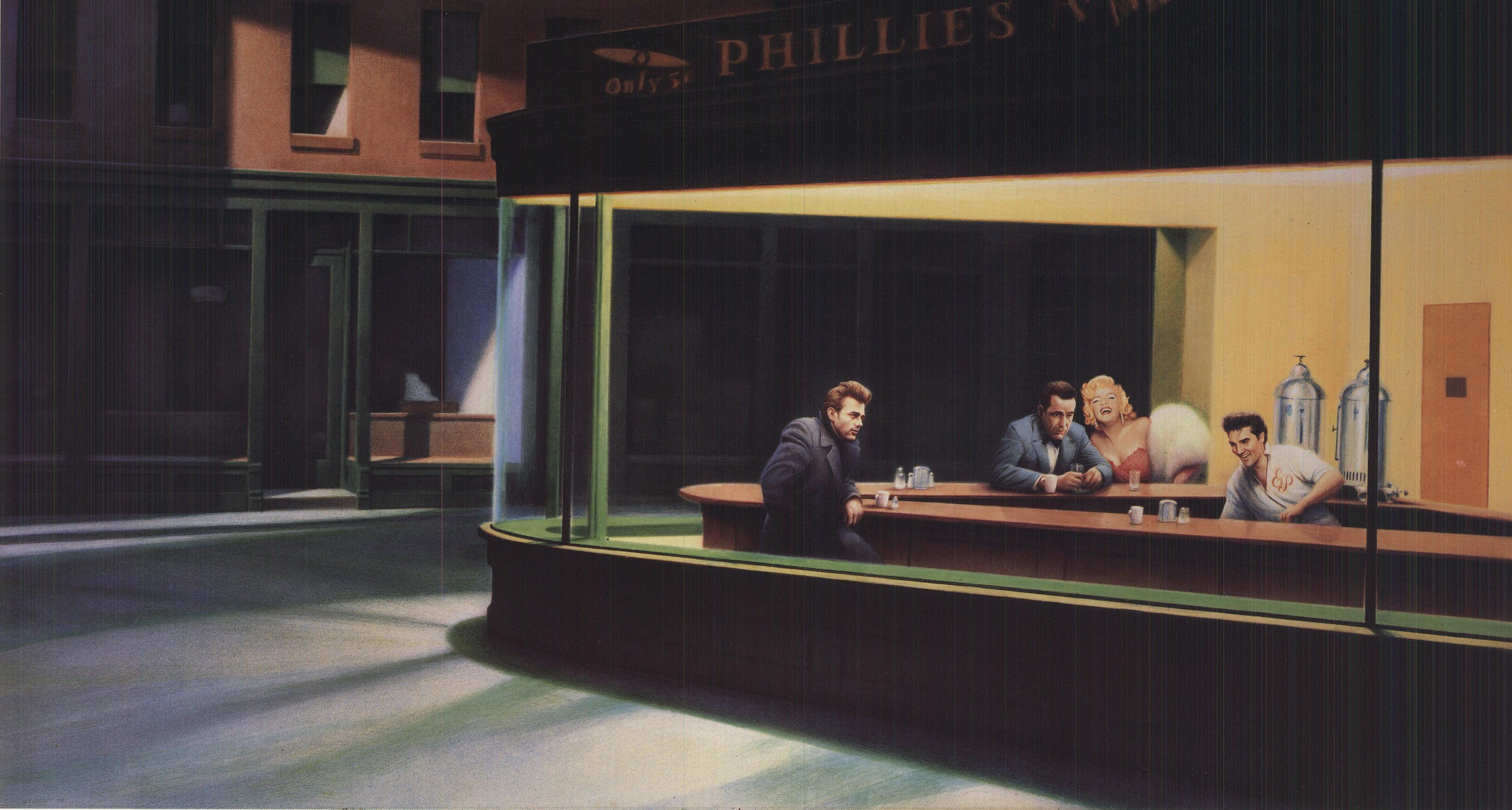 Gottfried Helnwein 'Boulevard of Broken Dreams II (Nighthawks)' 1992 1