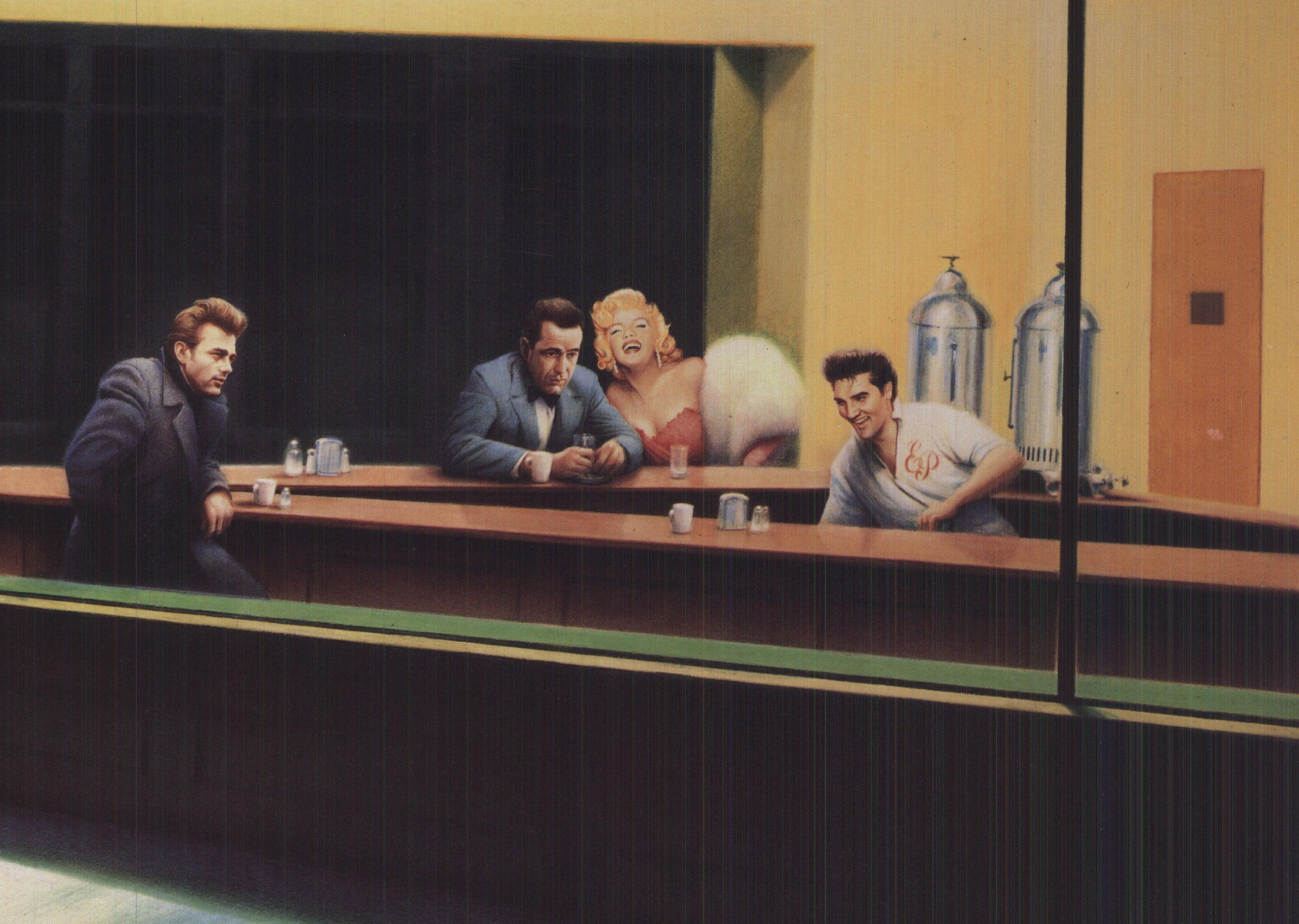 Gottfried Helnwein 'Boulevard of Broken Dreams II (Nighthawks)' 1992 2