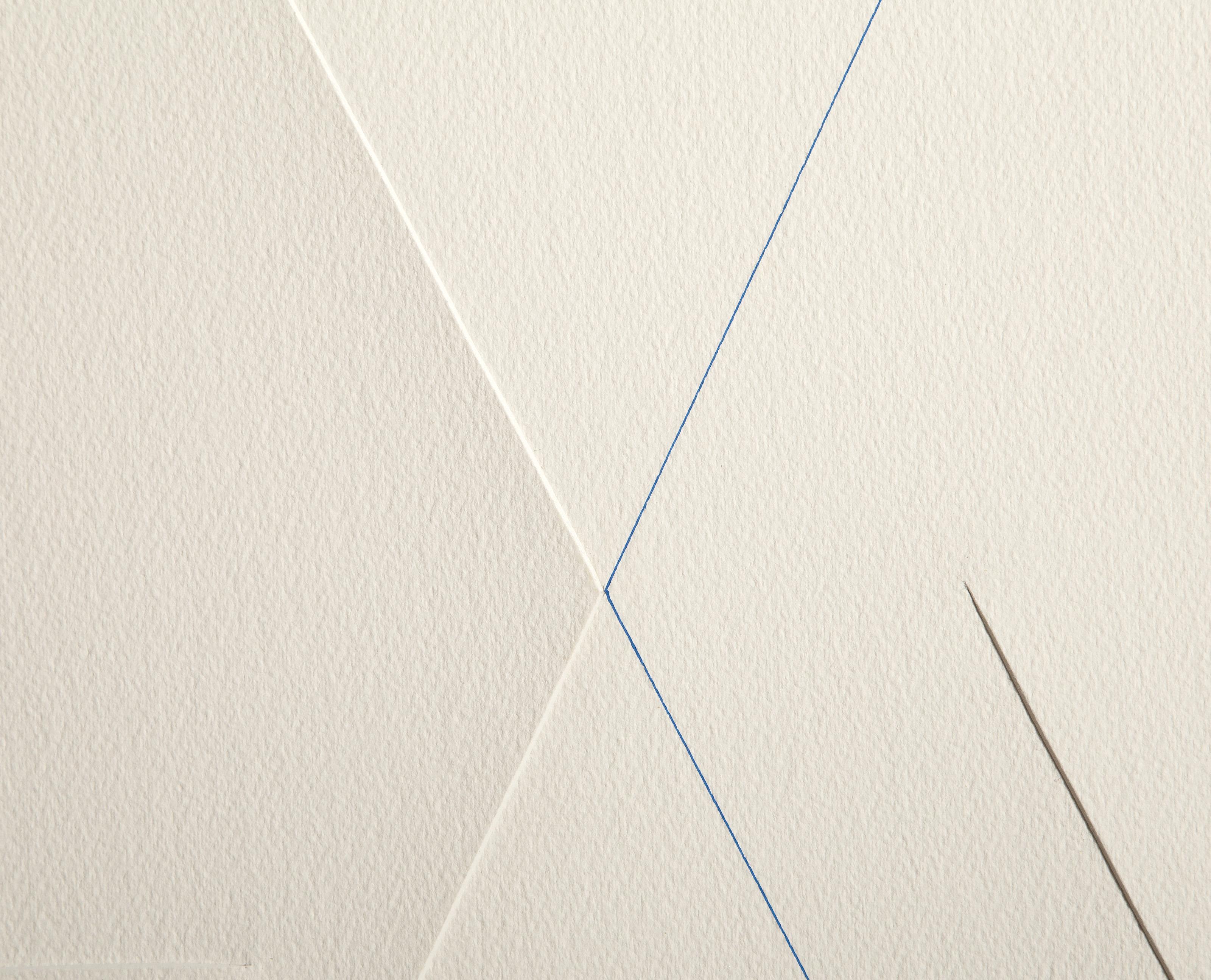 Biseautage, Minimalist Screenprint and Collage by Gottfried Honegger For Sale 3