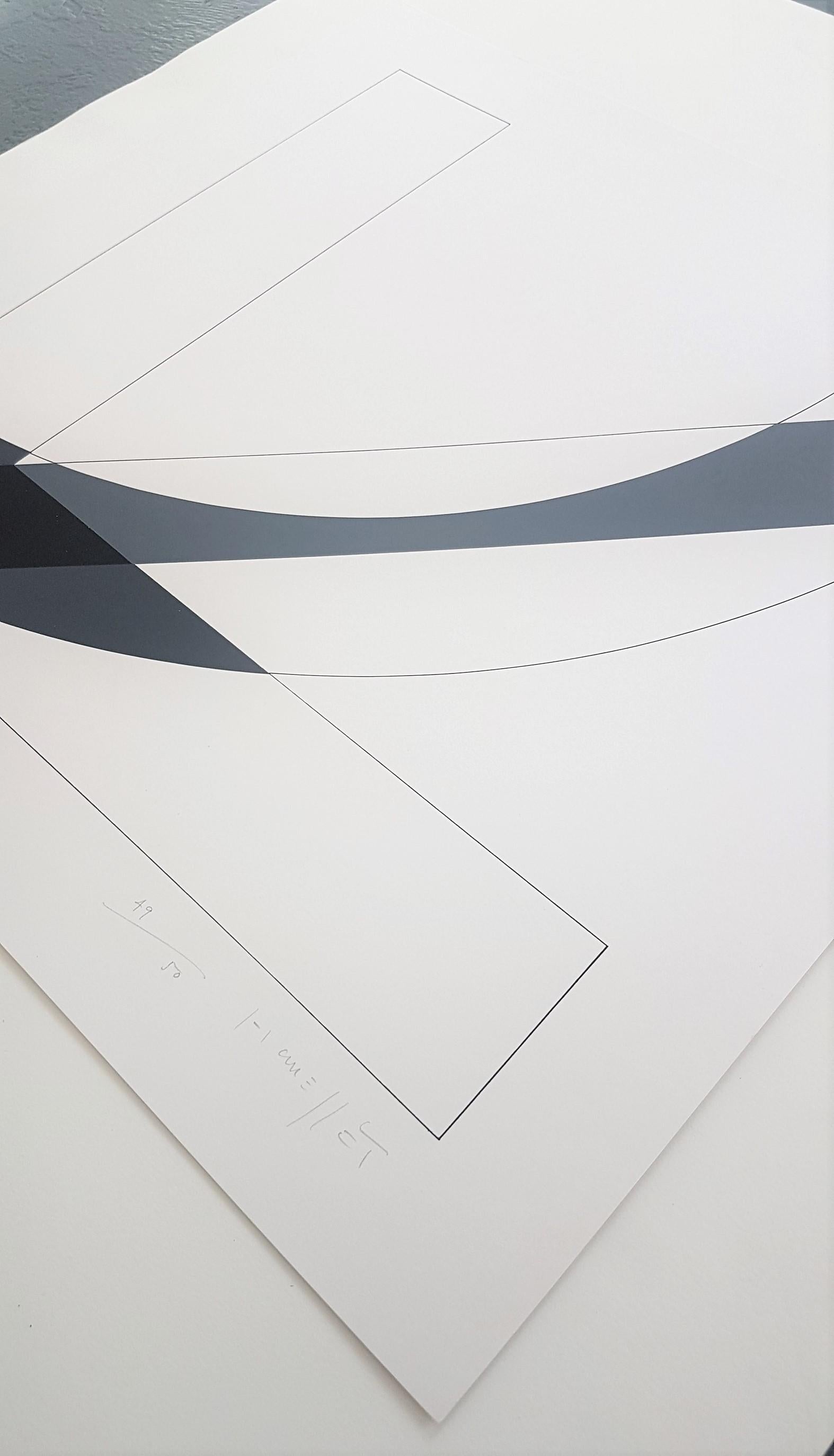 Gottfried Honegger (1917-2016, Schweizer)
Titel: Konkrete geometrische abstrakte Komposition
Farbe Siebdruck
Signiert, nummeriert oder beschriftet
Auflage: 50
Größe: 15,6 × 15,6 auf 19,5 × 19,5 Zoll
COA bereitgestellt

Gottfried Honegger (12. Juni