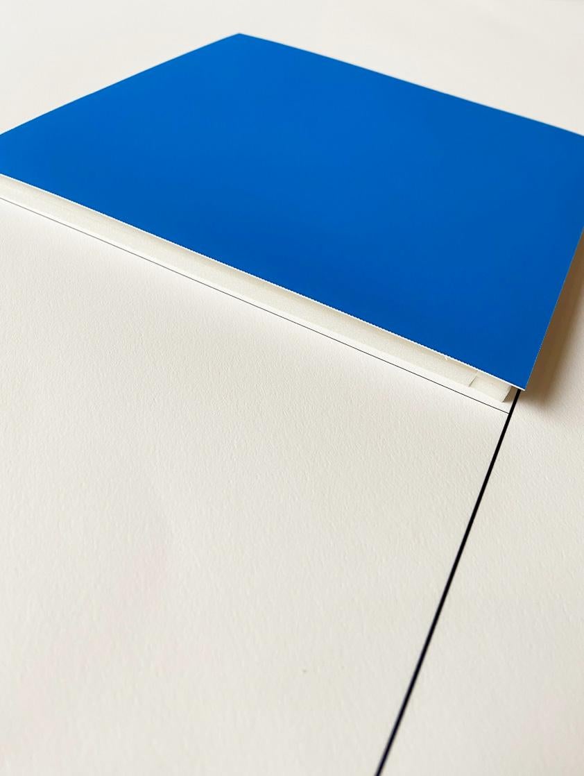 Gottfried Honegger Composition 1 3D square (dark blue)  2015 For Sale 4