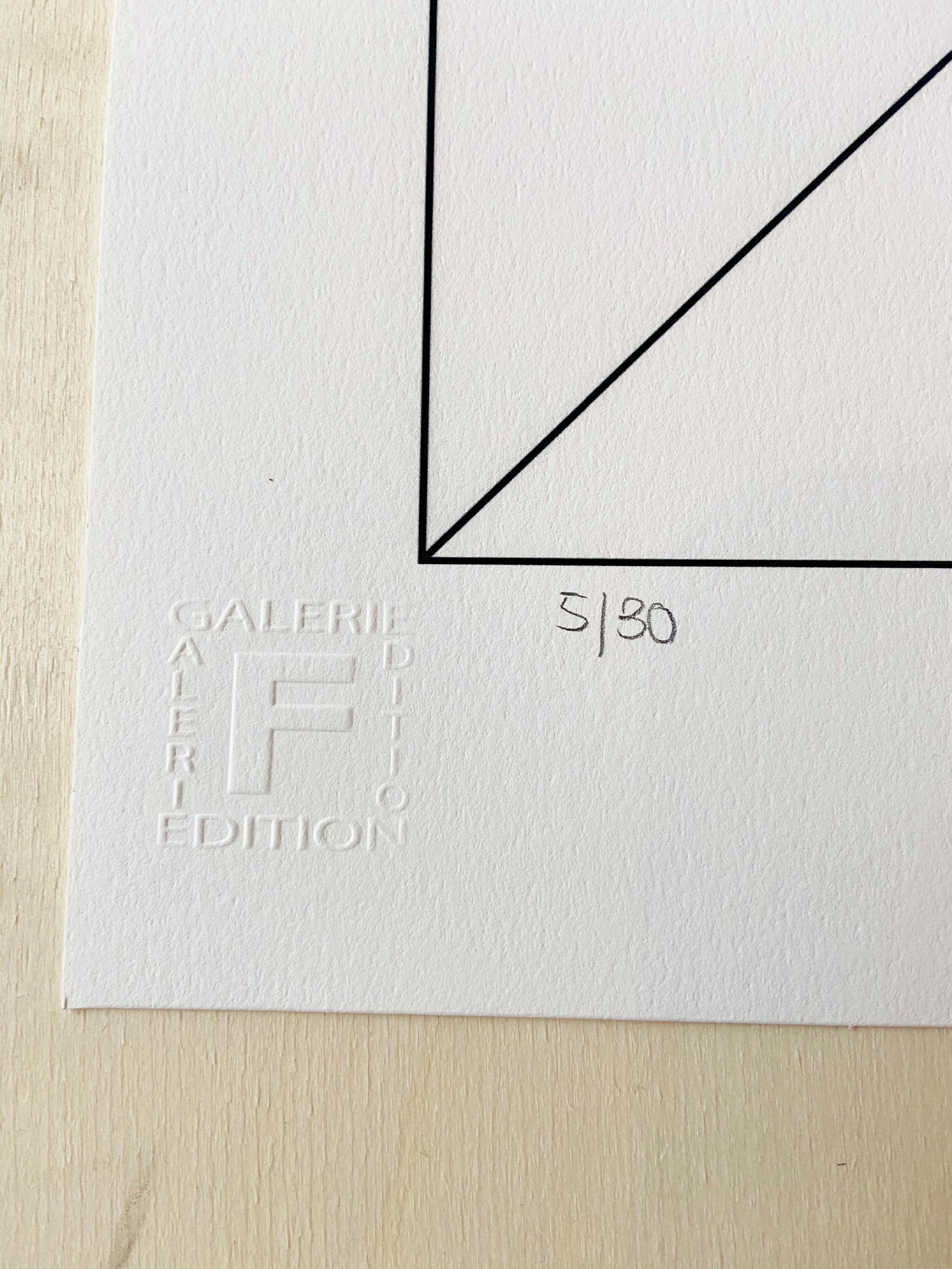 Gottfried Honegger Composition 1 3D square (orange) 2015 For Sale 2