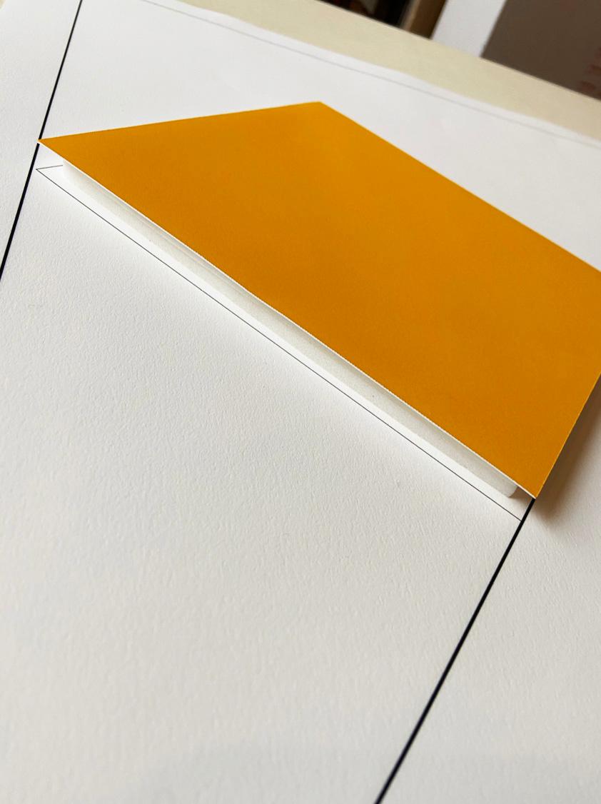 Gottfried Honegger Composition 1 3D square (orange) 2015 For Sale 3