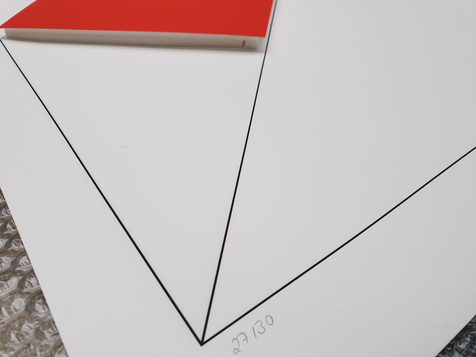 Gottfried Honegger Composition 1 3D square (red) 2015 For Sale 2
