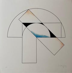 Gottfried Honegger  Komposition 1 (Blau, Schwarz und Orange)   2015 – 2015