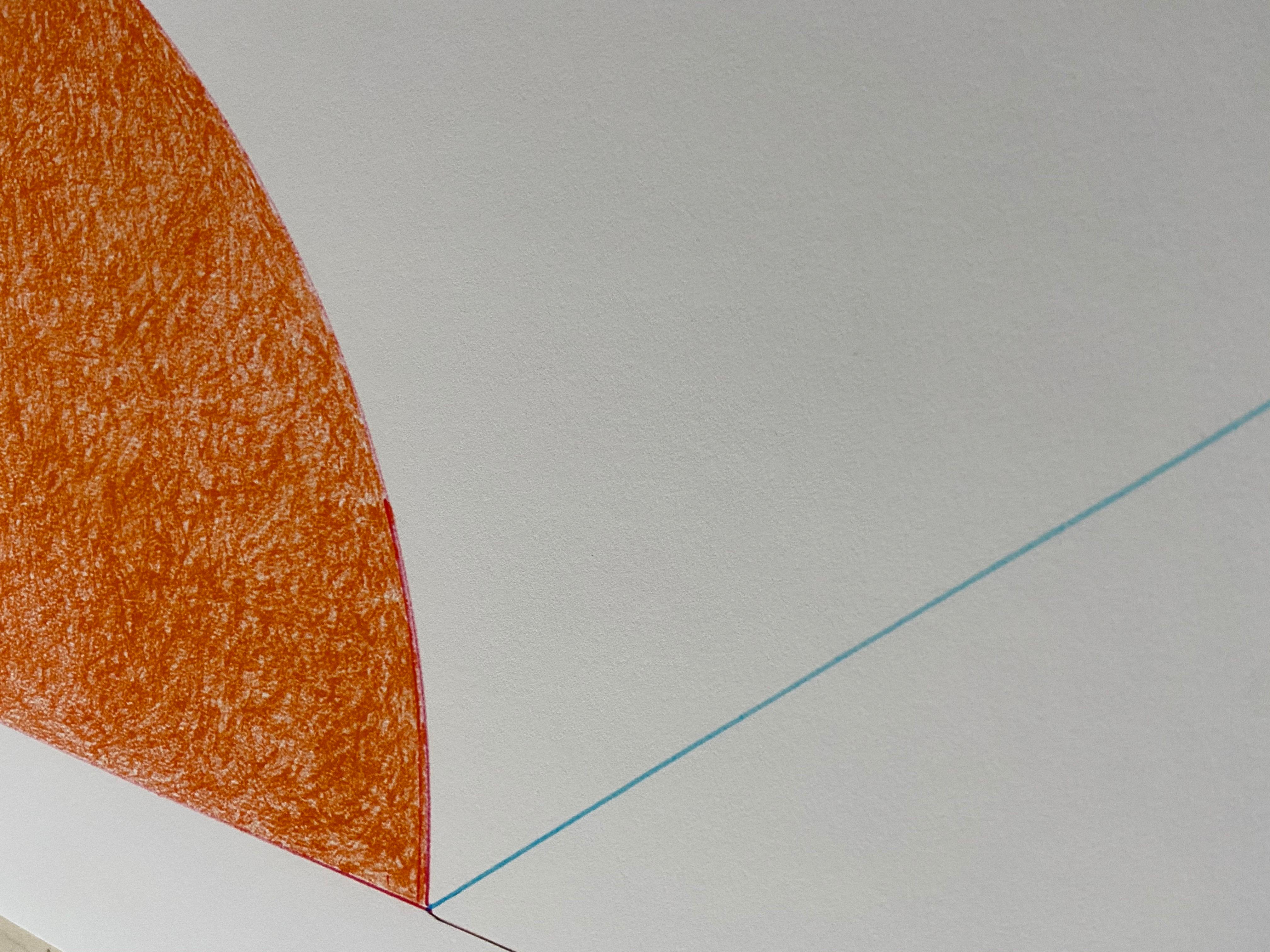 Gottfried Honegger  Composition 2 (orange, black and light blue)   2015  For Sale 2