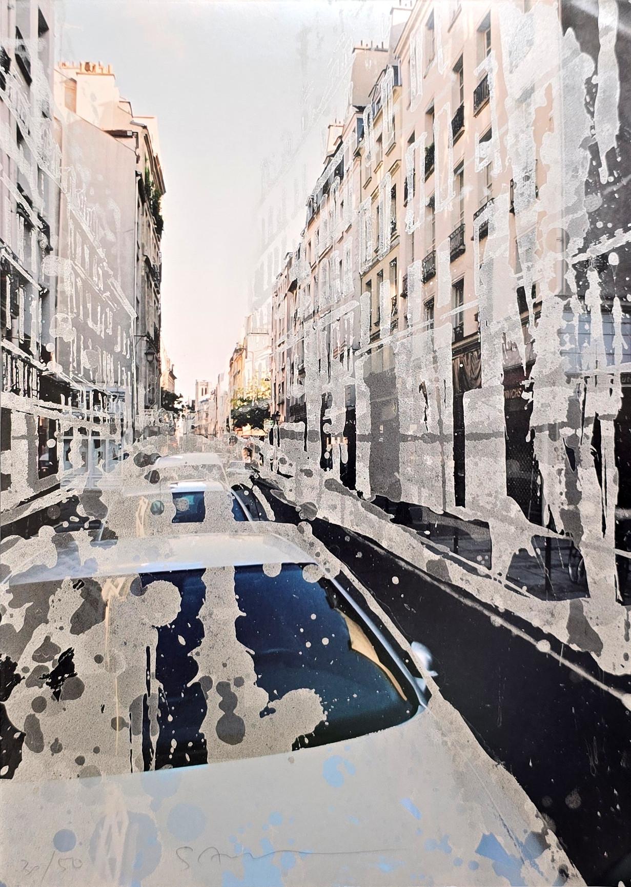 Gottfried Salzmann Landscape Photograph – Rue de Rivoli, Paris, Frankreich (Collage, Stadtbild, Ikonisch)