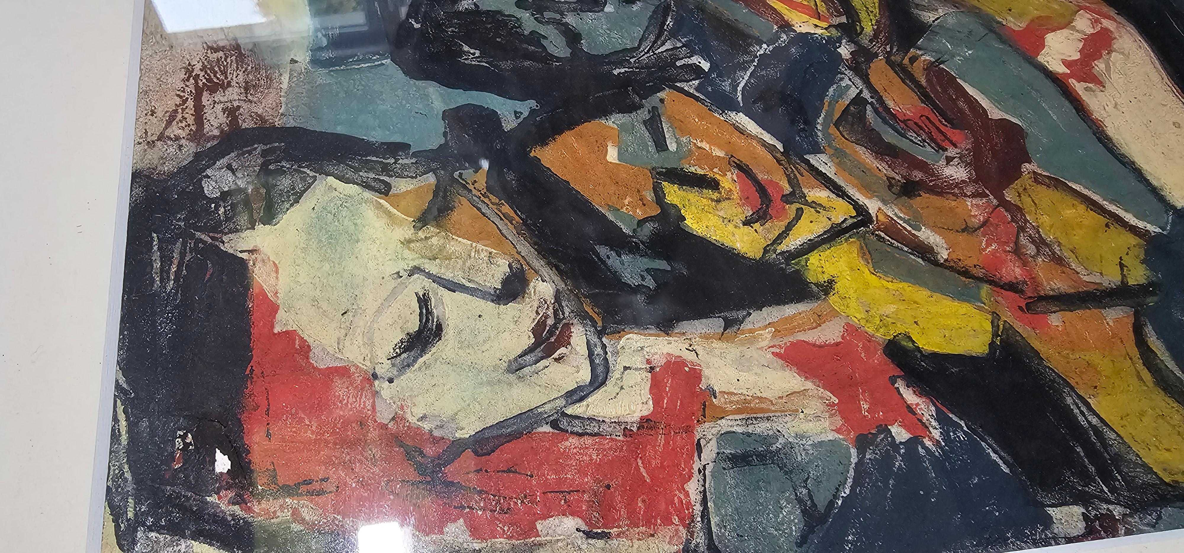 Gouache von Lotti Wolf Koch (Expressionismus) im Angebot