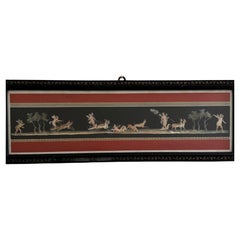 Gouache or Watercolor Depicting Scenes from Pompeii, Late 19th Century