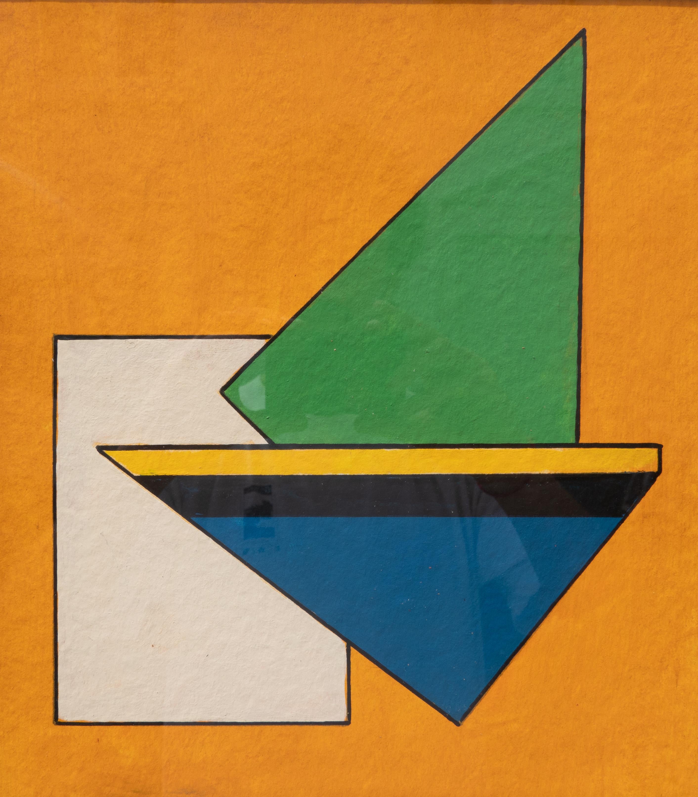 Gouache-Gemälde von Guy Vandenbranden, Belgien, 1996 (Belgisch) im Angebot