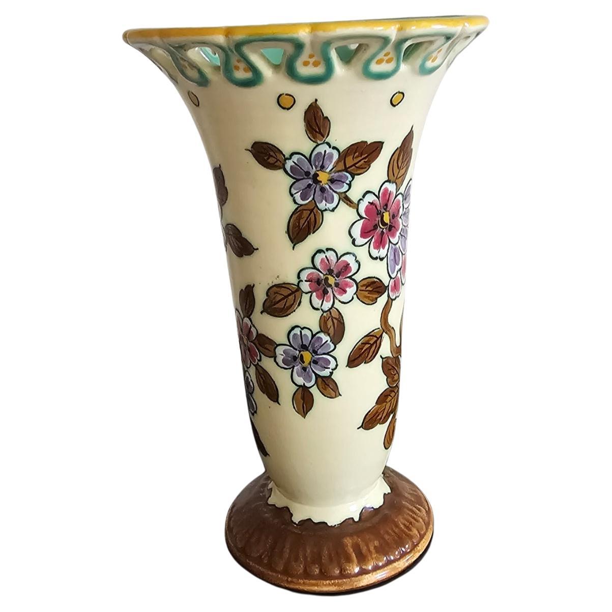 Flûte à fleurs de Gouda en vente