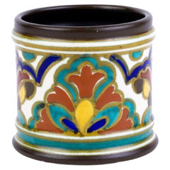Gouda Holland Dutch Art Pottery Earthenware Vase