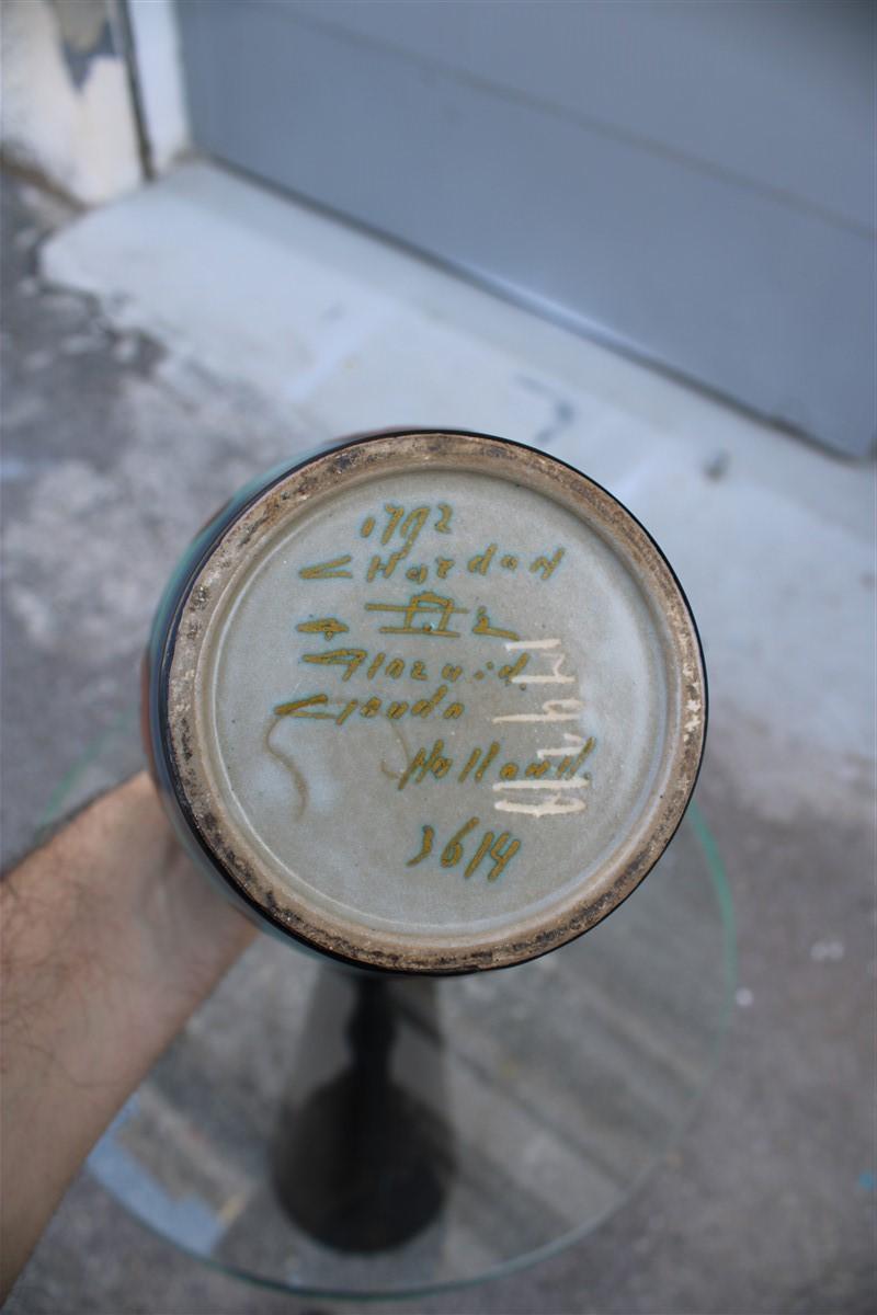 Gouda Holland Vaso in ceramica di metà secolo 1950 Multicolore In condizioni buone in vendita a Palermo, Sicily