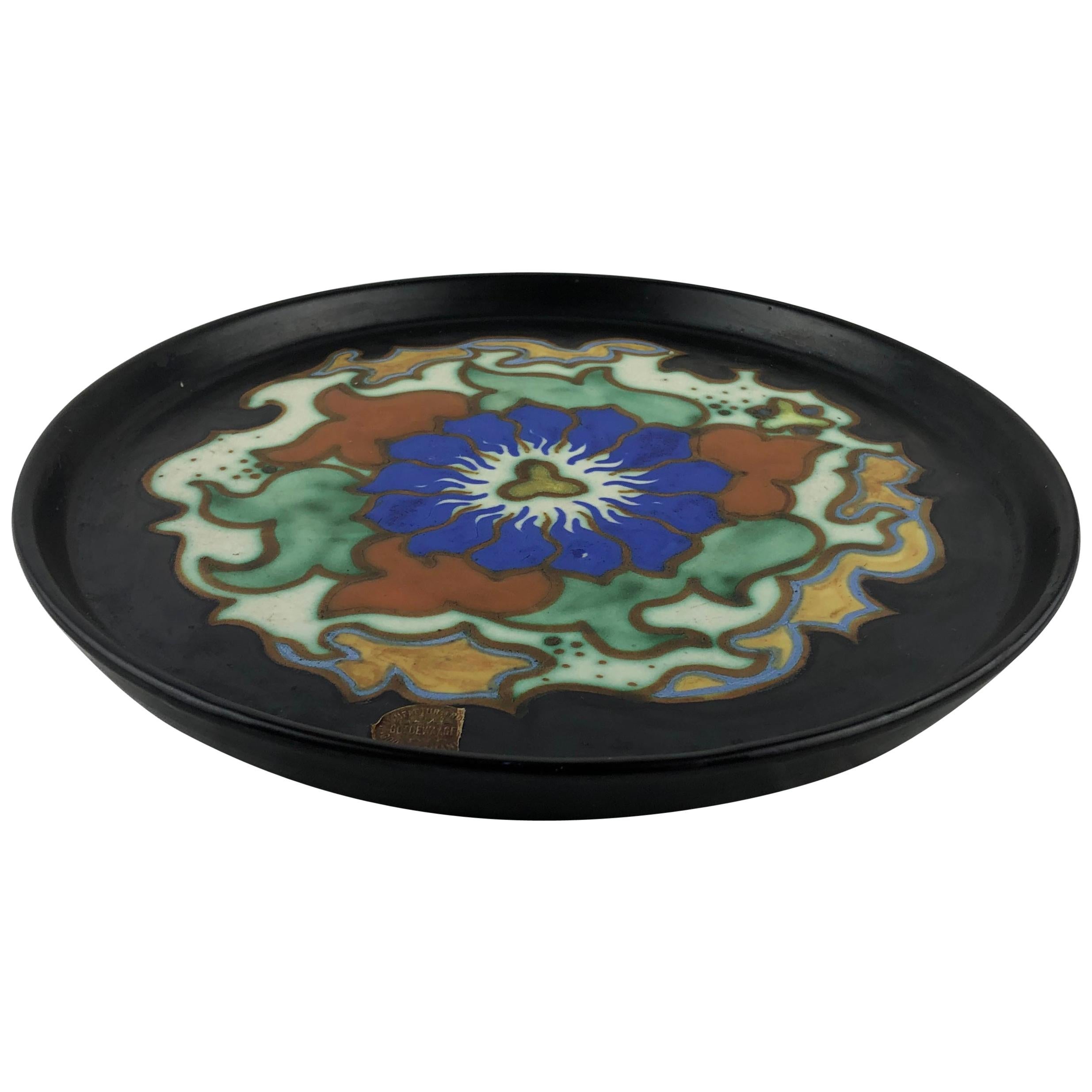 Gouda Pottery Art Nouveau Decorative Plate/Dish, Holland