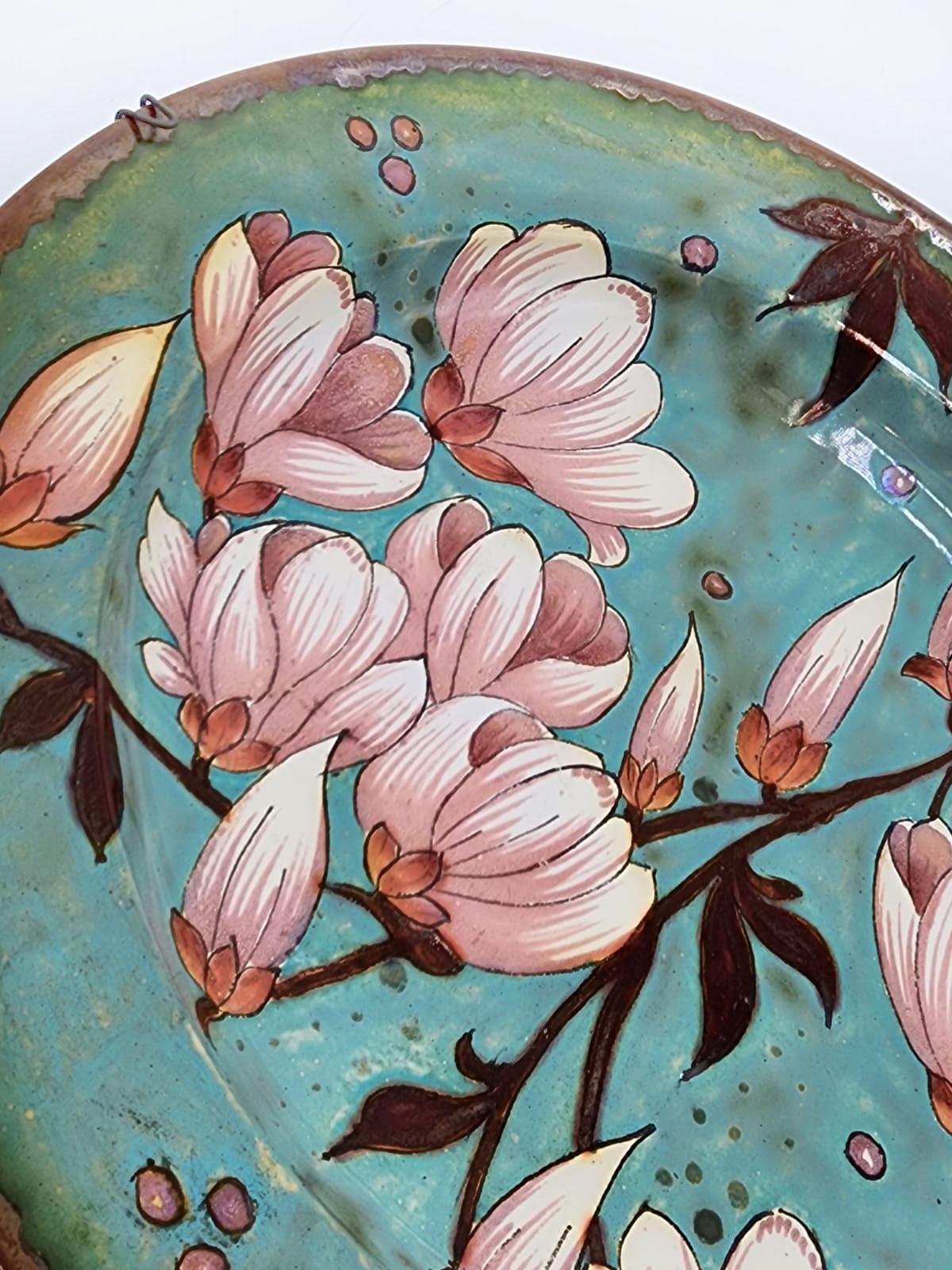 XX secolo Piatto olandese vintage di Gouda Pottery in vendita