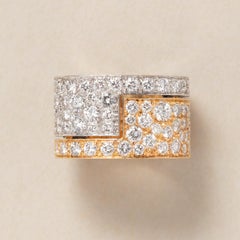 Goldbronze-Ring traf Diamant