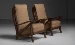 Chaises goujonnées Easy Chairs, Espagne circa 1950