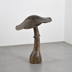 Gouged wooden Mushroom by Robert and Trix Haussmann, circa 1970
