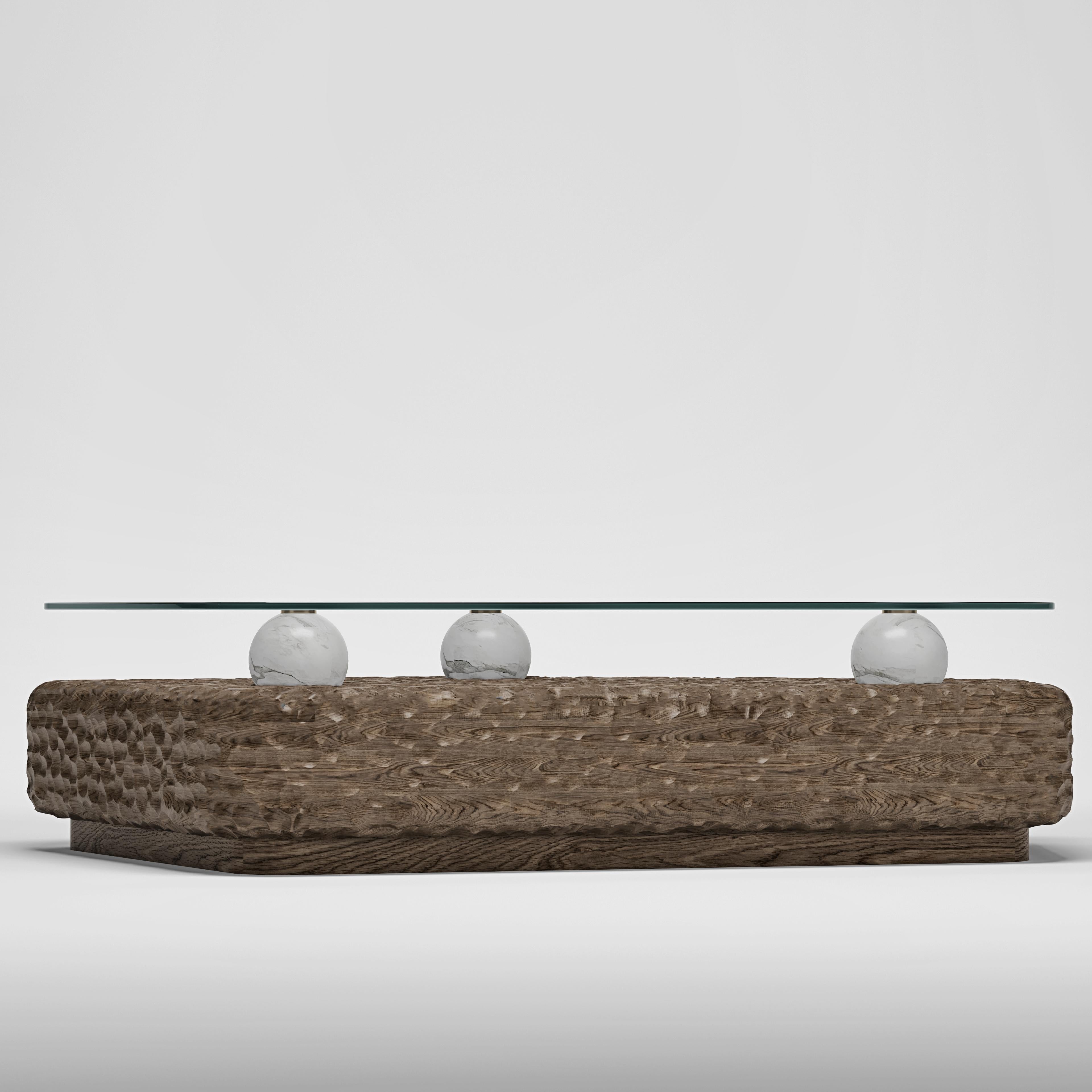 European Gougen Coffee Table, Chocolate For Sale