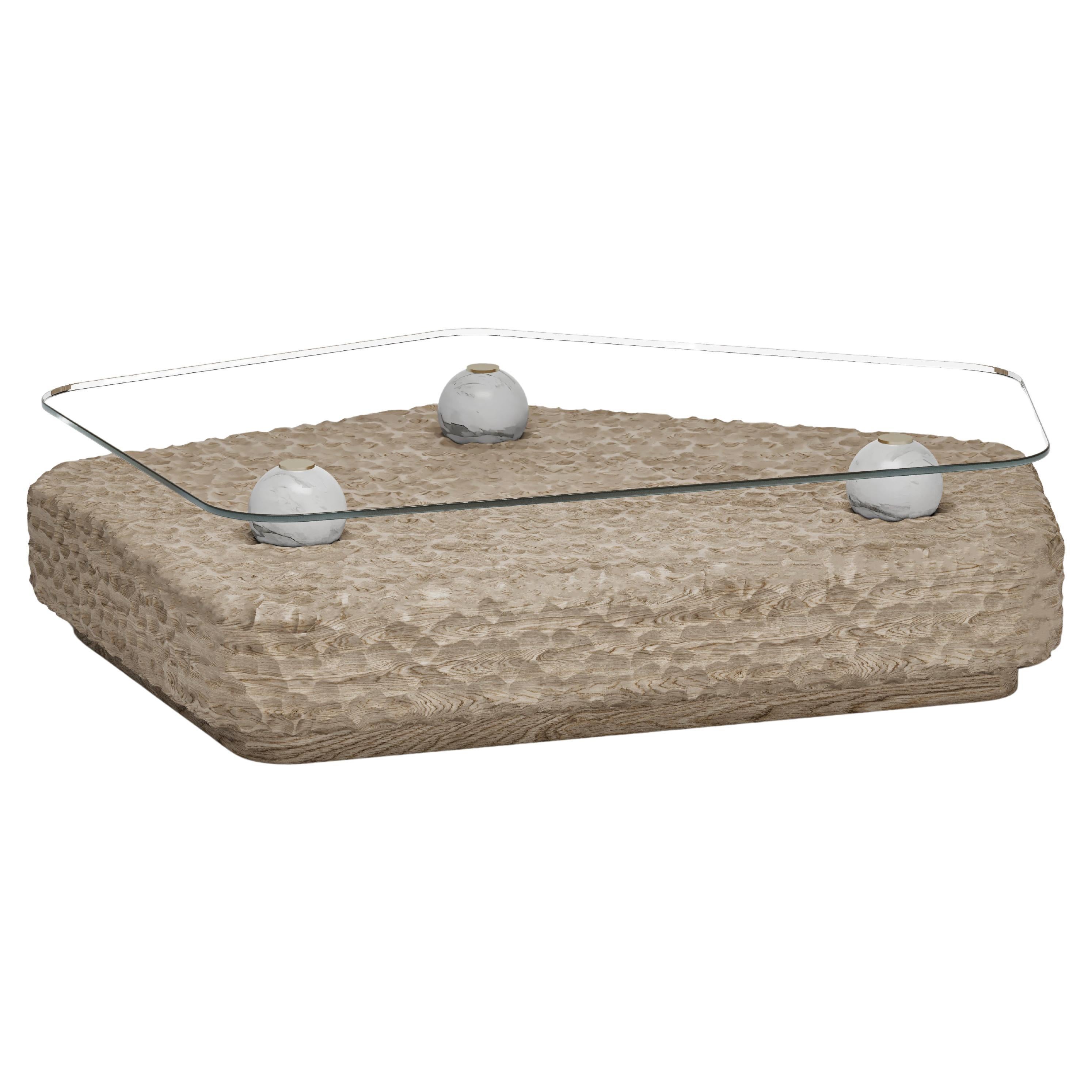 Gougen Coffee Table, Light For Sale