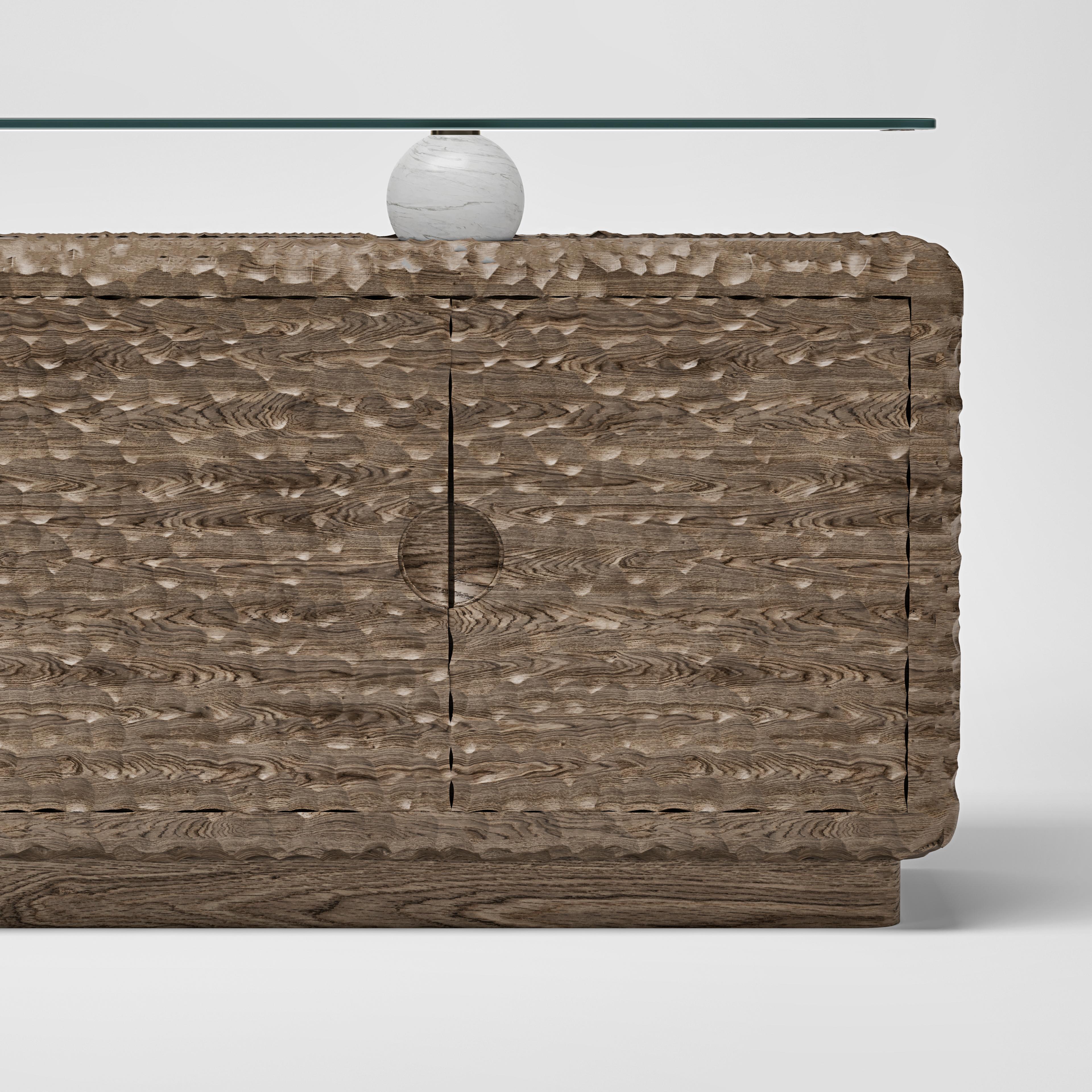 Contemporary Gougen Sideboard, Chocolate For Sale