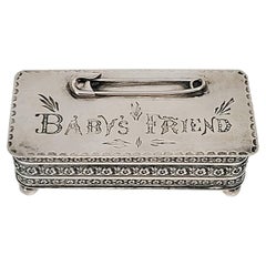 Gould & Lewis Sterling Silver "Baby's Friend" Box
