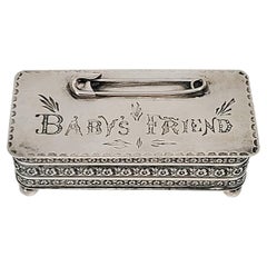 Vintage Gould & Lewis Sterling Silver "Baby's Friend" Box