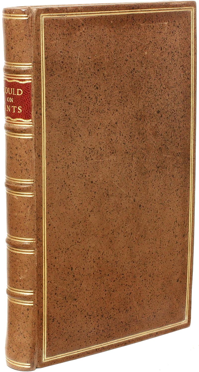 AUTHOR: GOULD, William. 

TITLE: An Account of English Ants; Which Contains I. Their different Species and Mechanism. II. Their manner of Government,... III. The Production of their Eggs,... With many other curiosities...

PUBLISHER: London: for A.