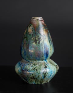 Art Nouveau Stoneware Gourd Cabinet Vase by Pierre-Adrien Dalpayrat