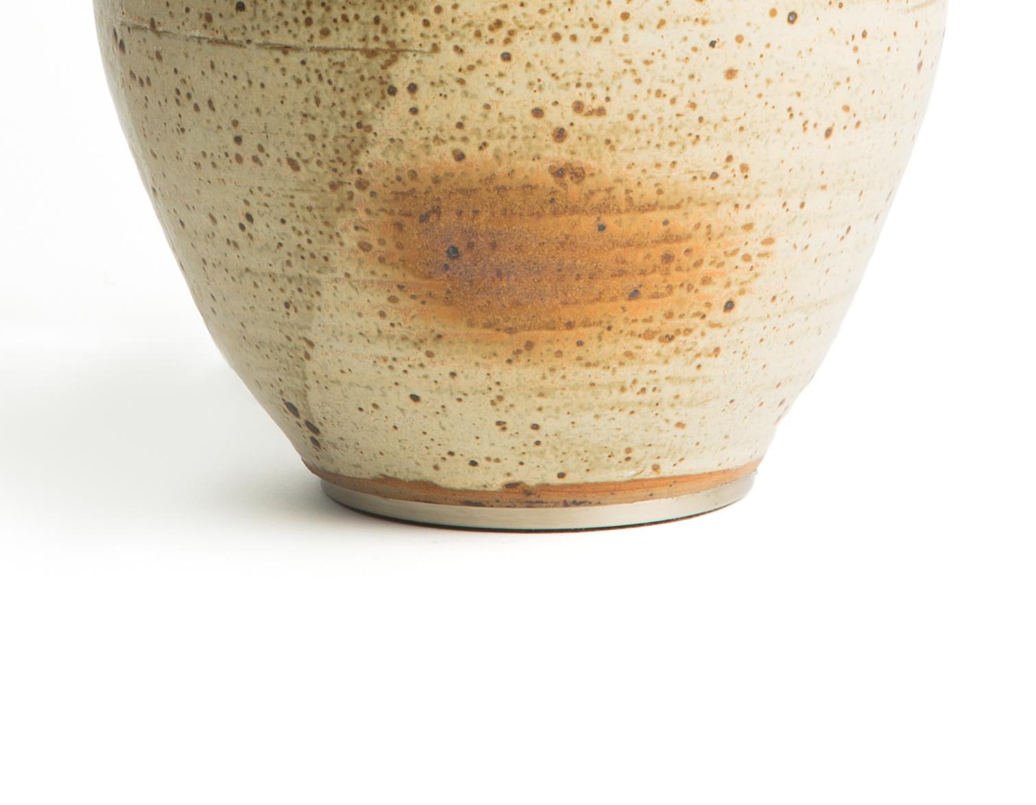 Mid-Century Modern Gourd Ceramic Table Lamp