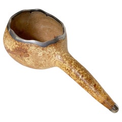 Gourd Scoop With Sterling Silver, Shreve & Co., San Francisco, CA, 20th c.