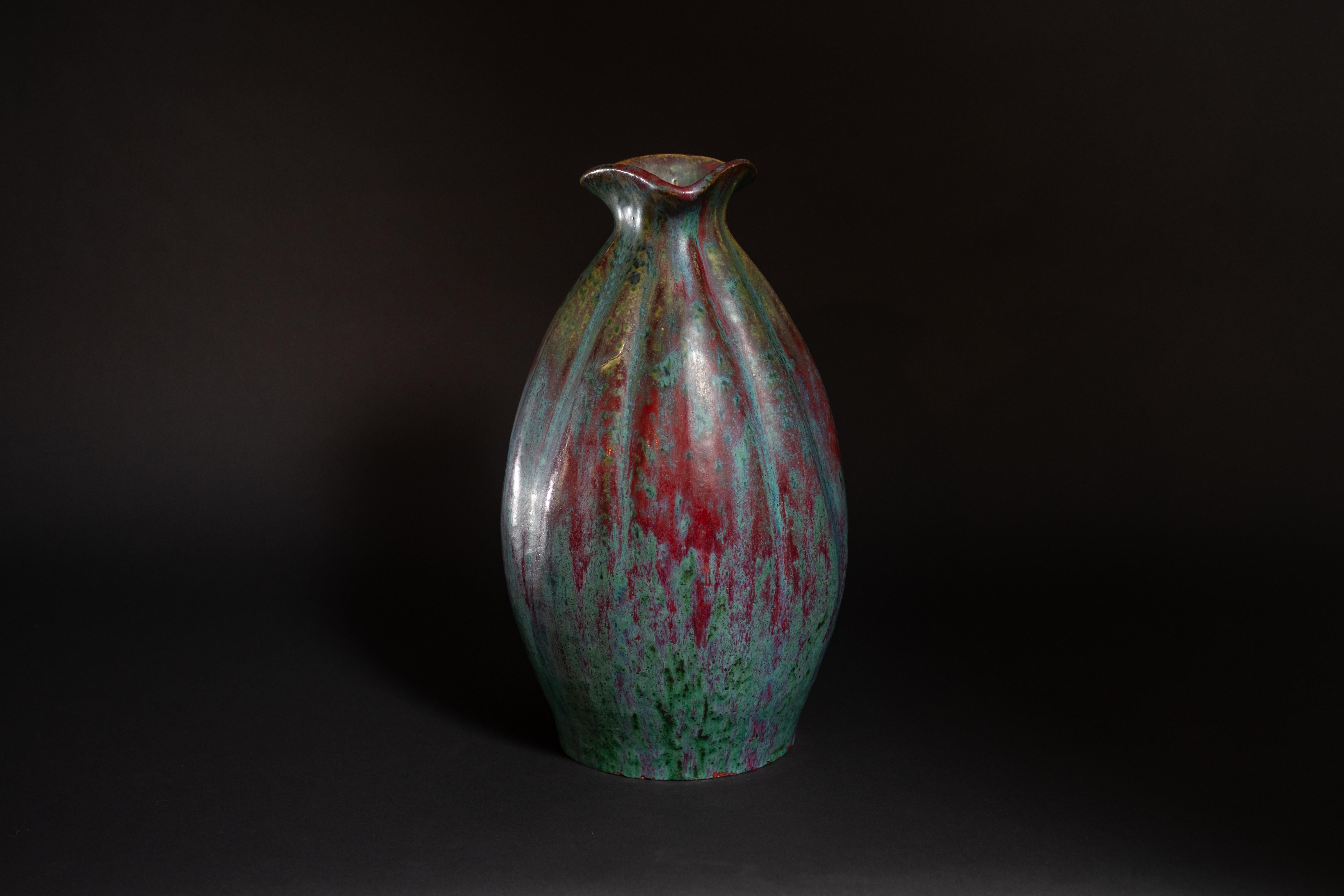 French Art Nouveau Stoneware Gourd Vase Pierre-Adrien Dalpayrat For Sale