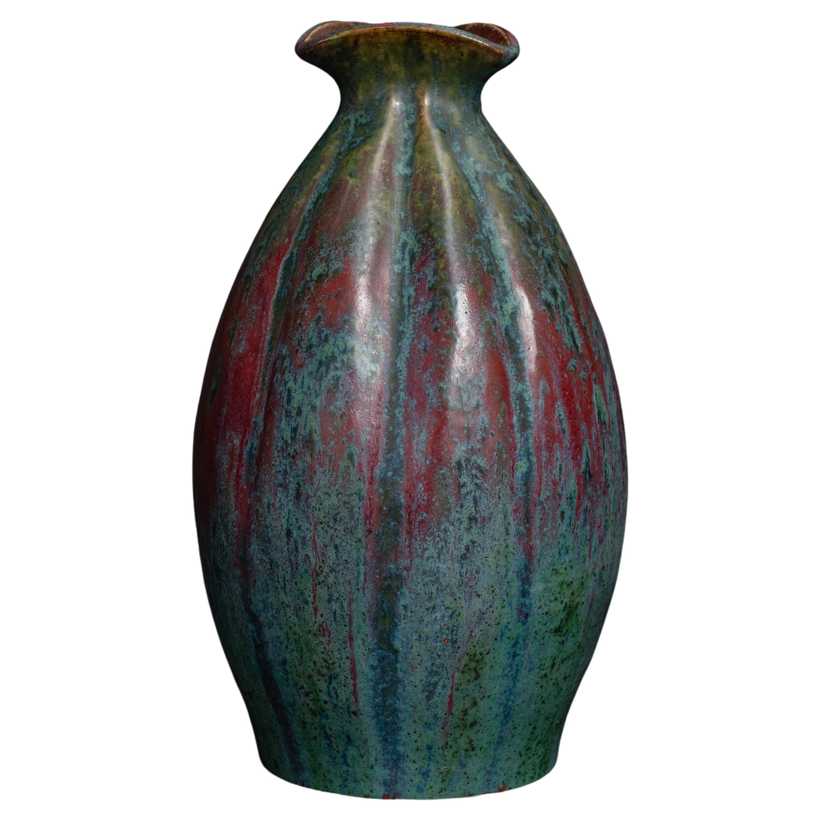 Vase gourde en grès Art Nouveau Pierre-Adrien Dalpayrat