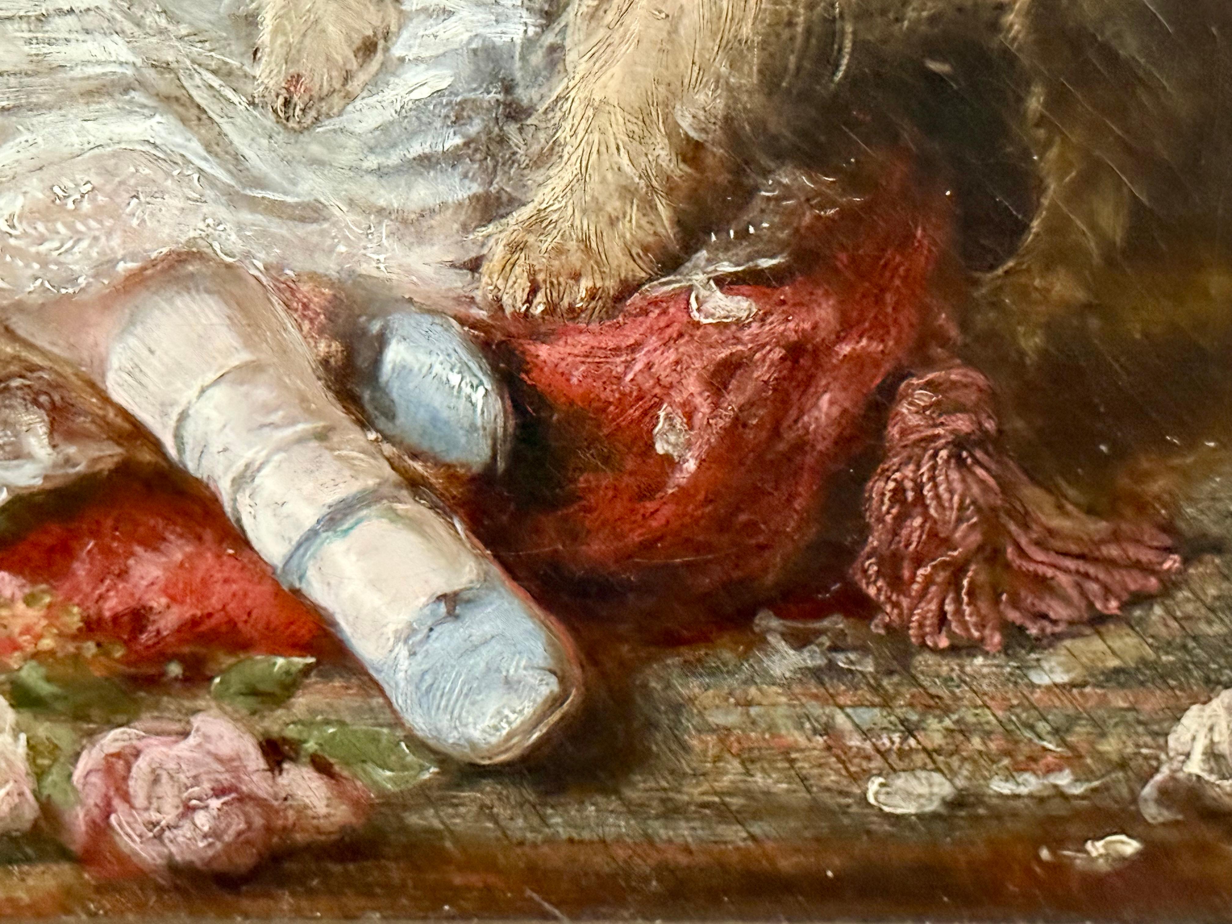 Zwei Hunde und ein Mädchen, 1861, Edinburgh, Schottland, Tochter von Wm Gibson Craig im Angebot 7