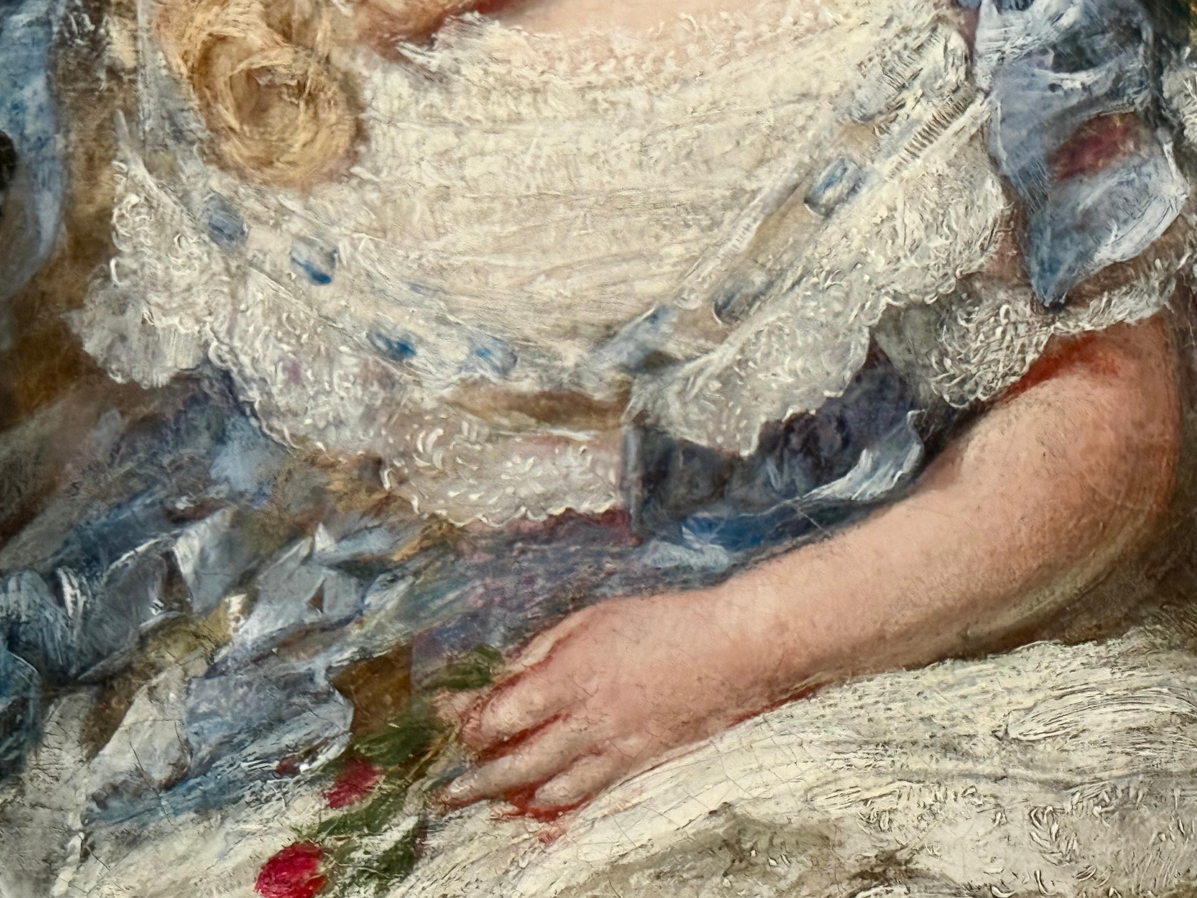 Zwei Hunde und ein Mädchen, 1861, Edinburgh, Schottland, Tochter von Wm Gibson Craig im Angebot 8