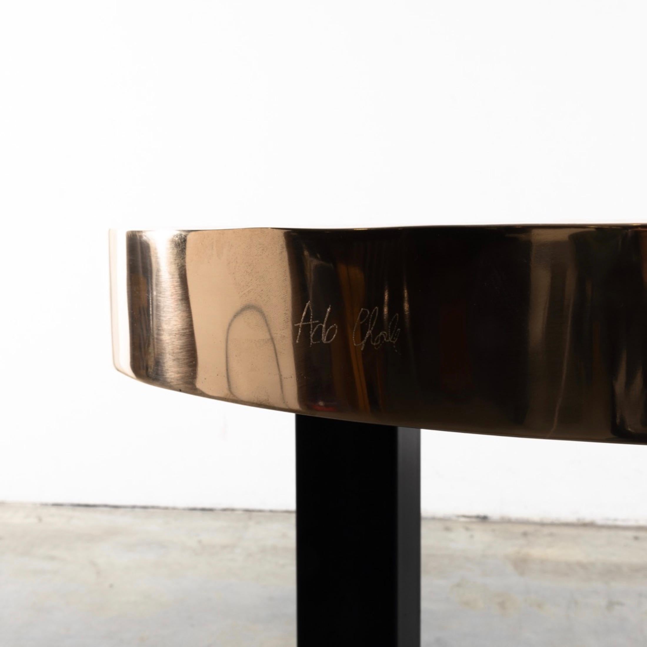 Goutte d’eau 'Teardrop' by Ado Chale, Pair of High Tables or Pedestal Tables 1