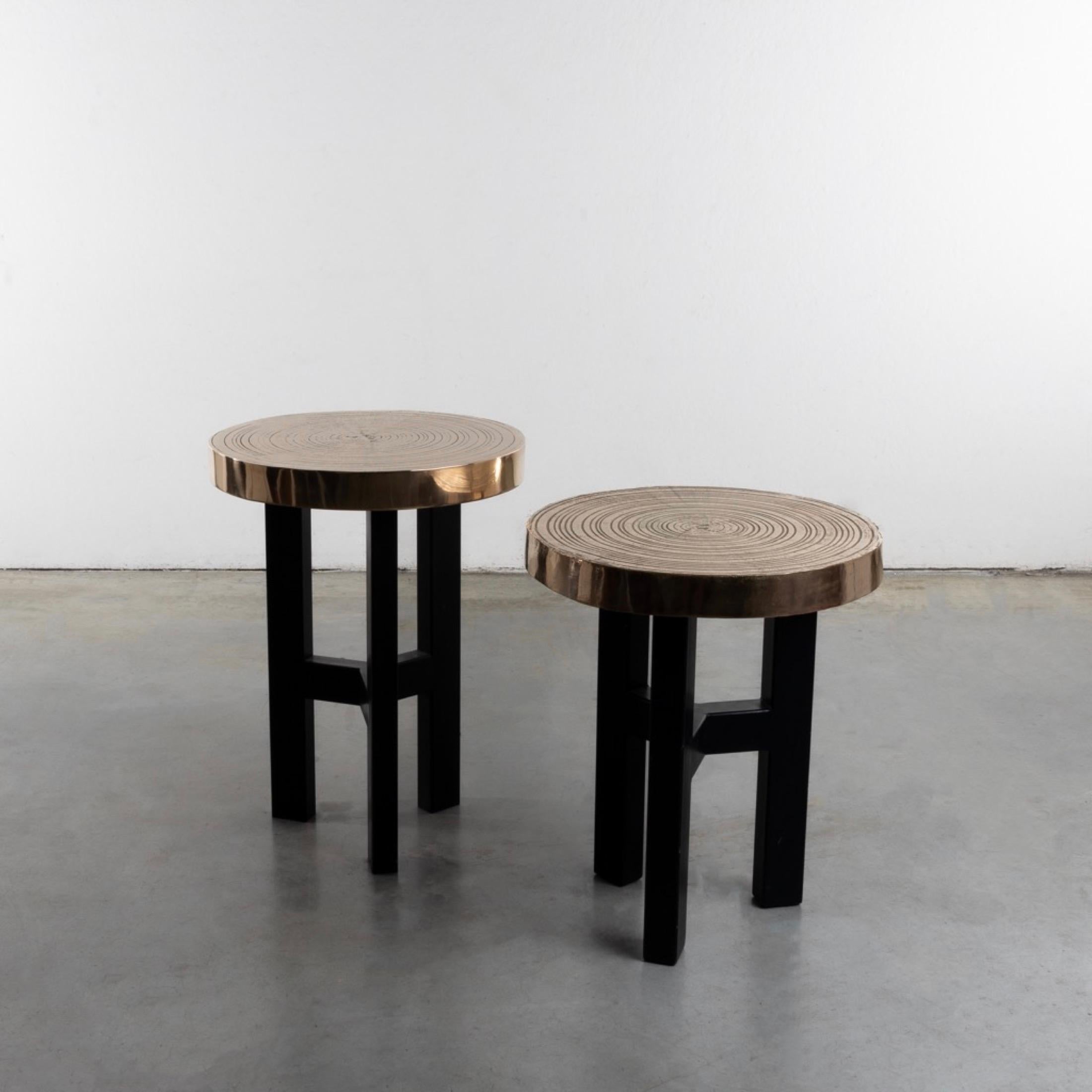 Mid-Century Modern Goutte d’eau 'Teardrop' by Ado Chale, Pair of High Tables or Pedestal Tables