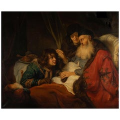 Govaert Flinck School (1615-1660) 17th Century "Isaac and His Sons"