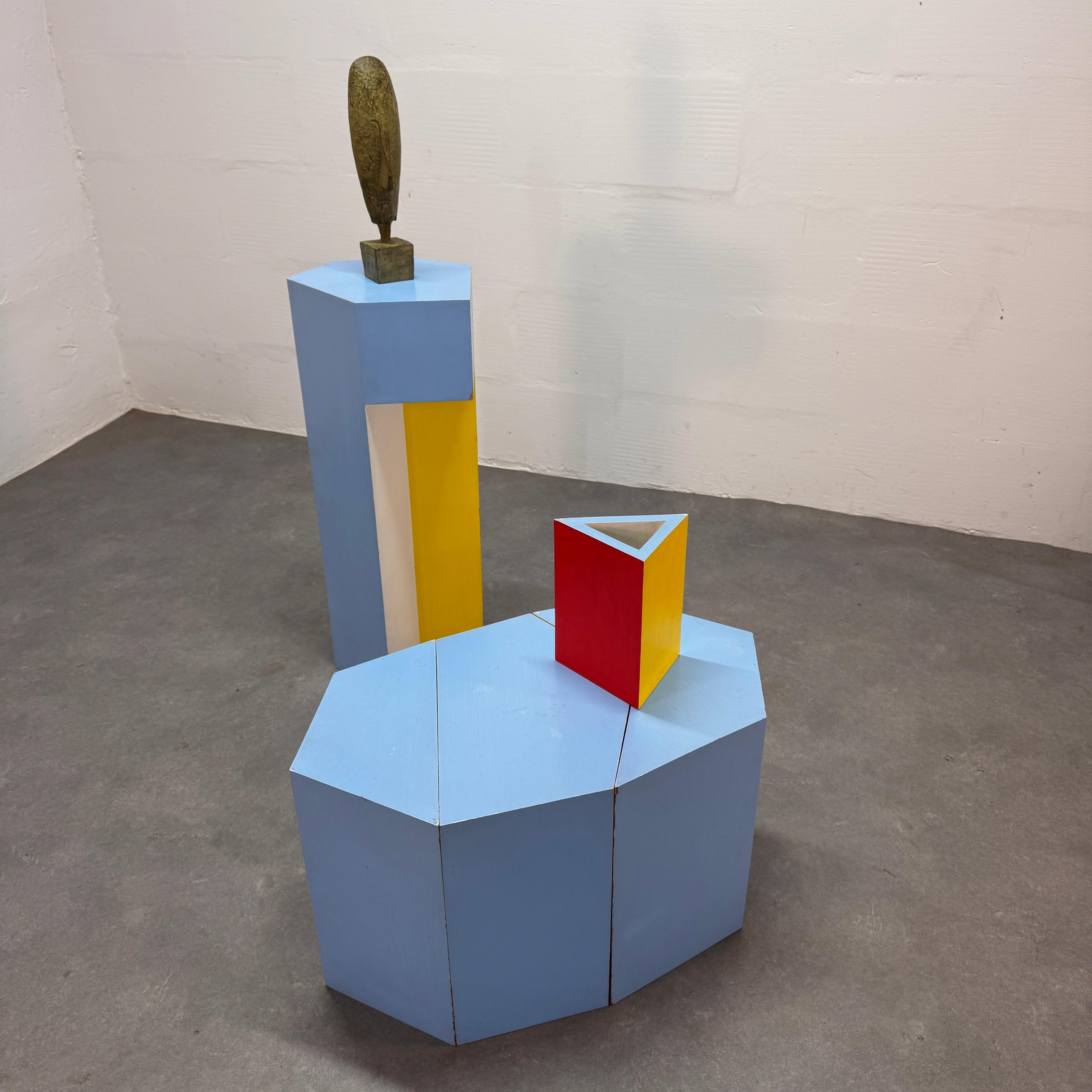 Dutch Govert Heikoop, minimal Art, De Stijl, Coffee/Side tables, vase & console. For Sale