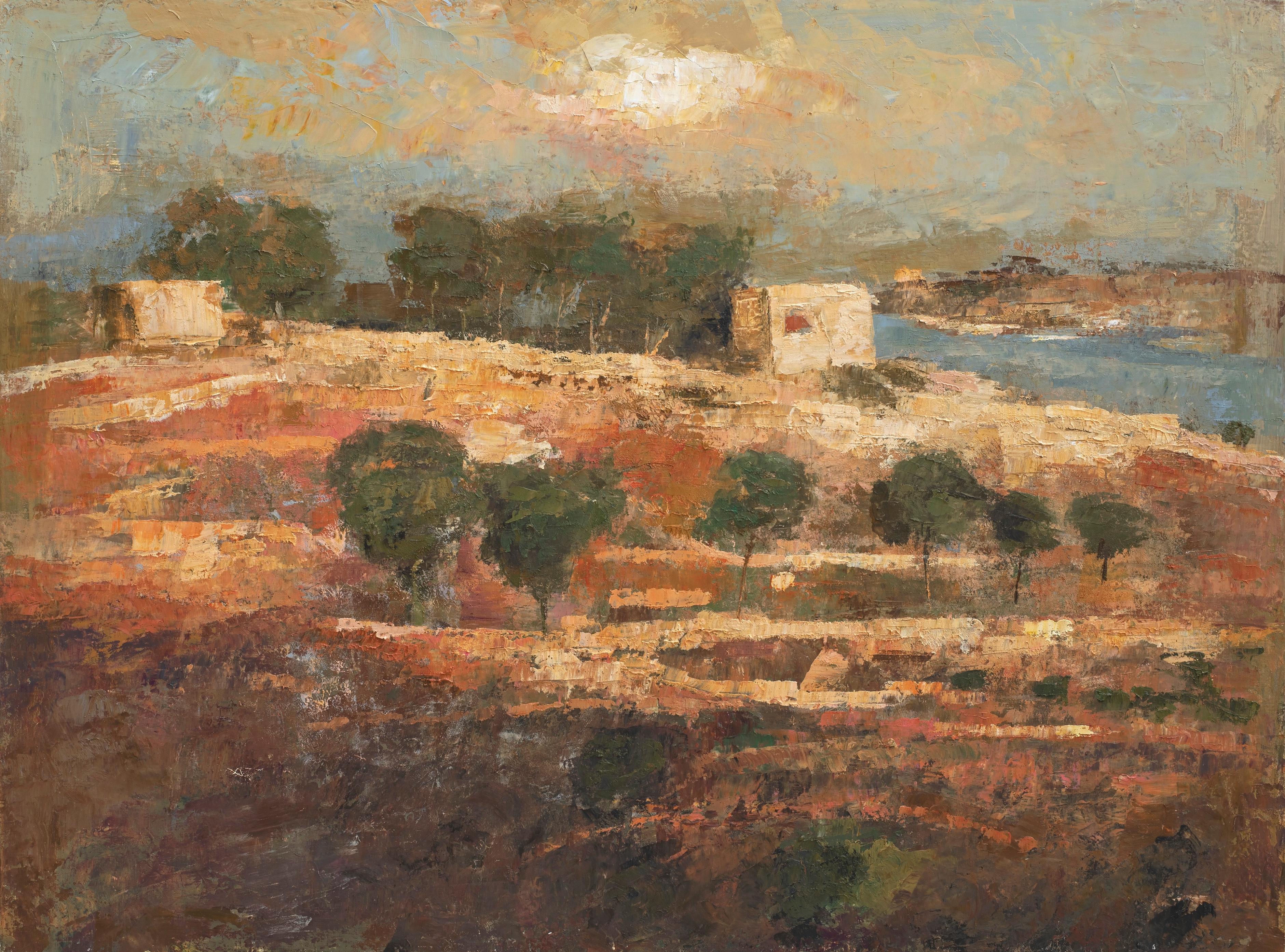 Goxwa Landscape Painting - The Valley of Qala