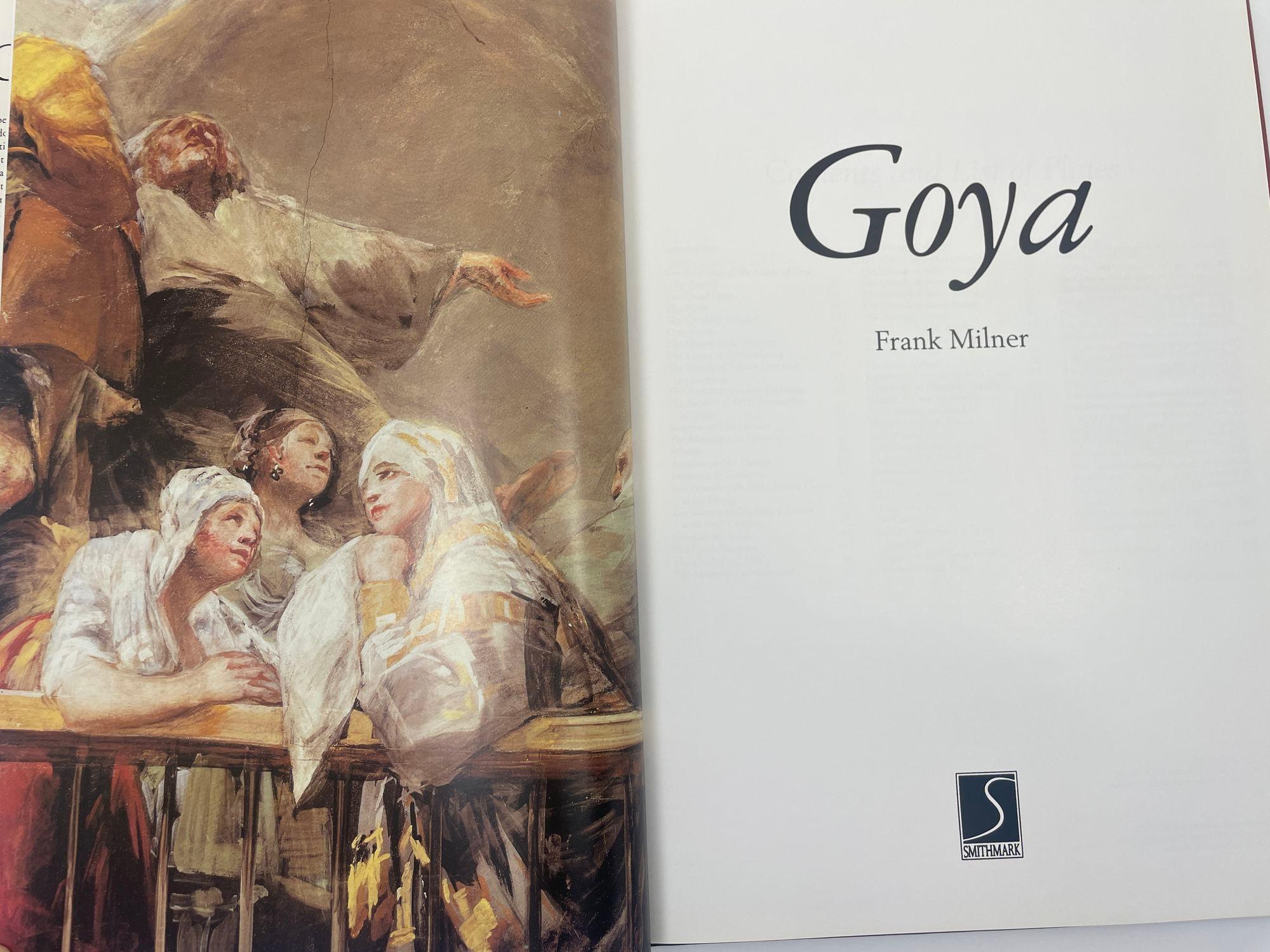 Goya Hardcover Book by Frank Milner 1st Ed. 1995 In Good Condition In North Hollywood, CA