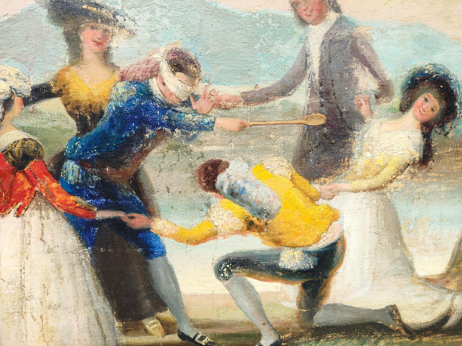 Peinture Huile sur toile de Goya du 18ème siècle en vente