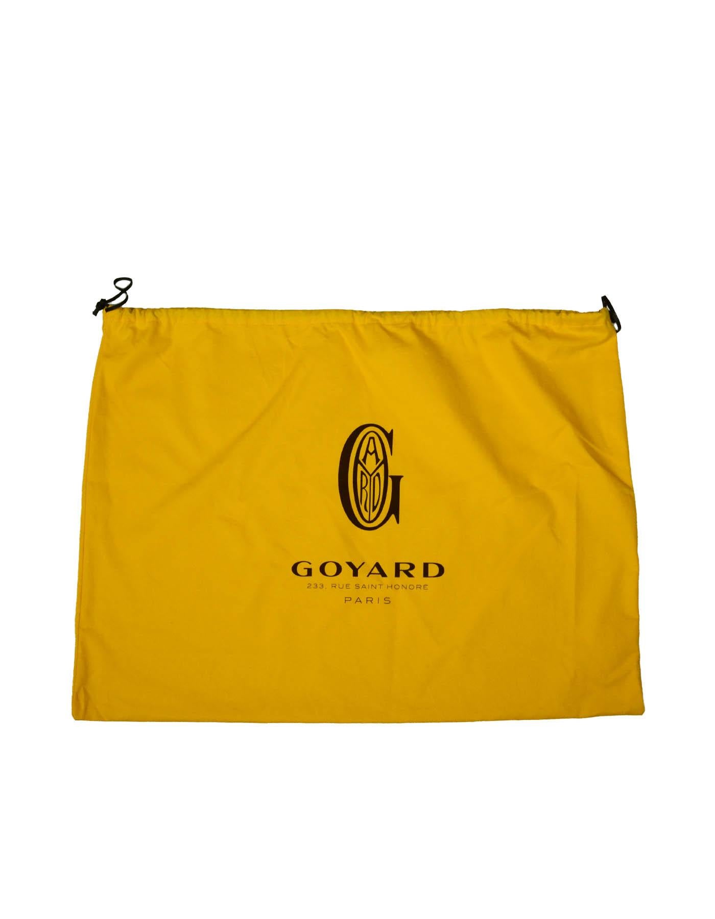 Goyard 2020 Yellow Goyardine Canvas Bulldog Villette Tote Bag 3