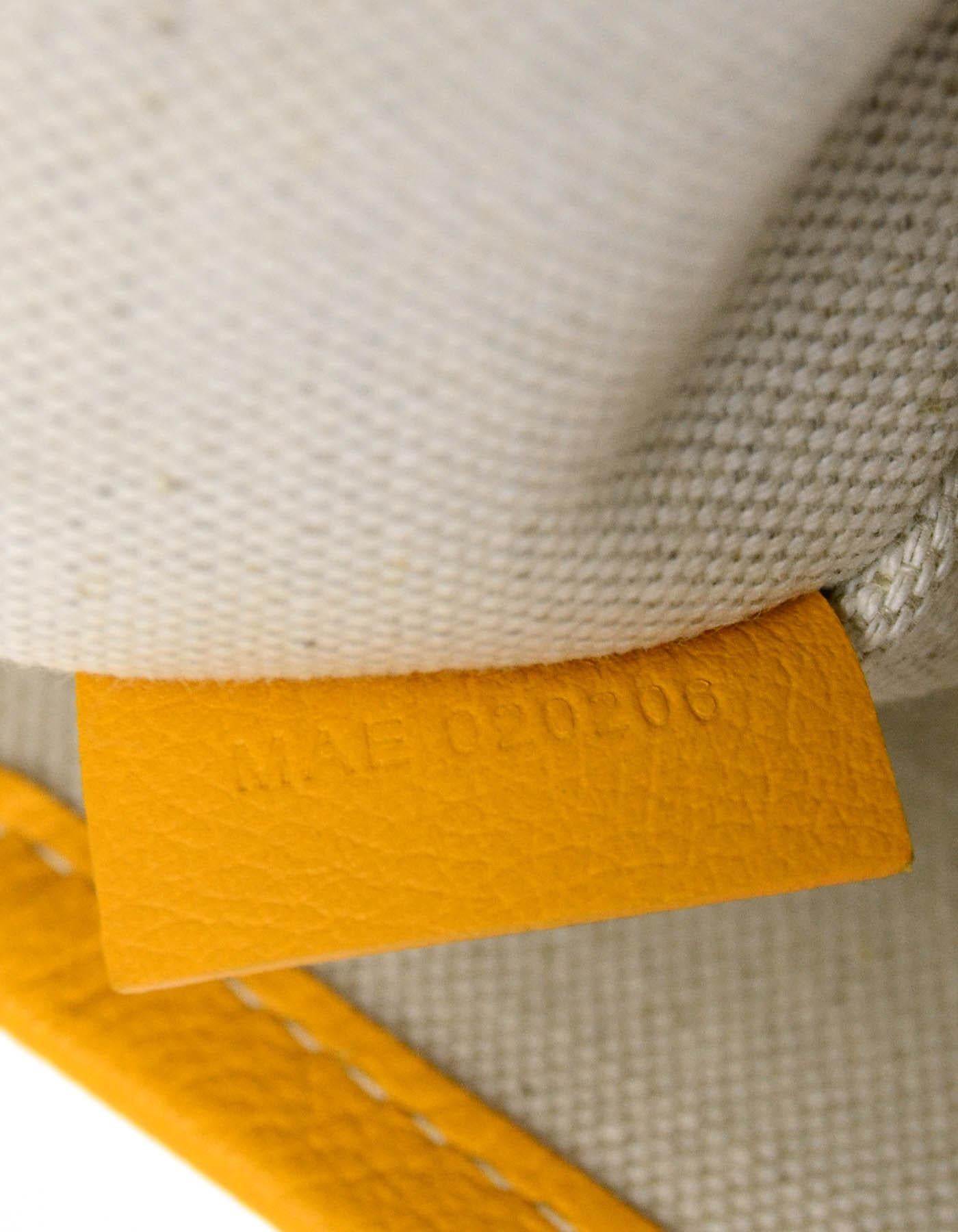 Goyard 2020 Gelbe Goyardine Canvas Bulldogge Villette Tragetasche 5